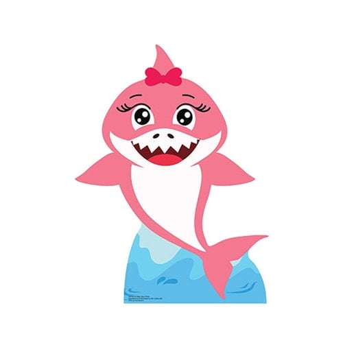 Girl Baby Shark Star Mini Cardboard Cutout 93cm Product Gallery Image