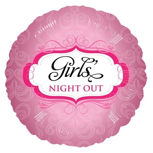 Girls Night Out Round Foil Helium Balloon 46cm / 18 in Product Image