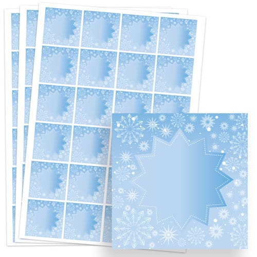 Frozen Design 40mm Square Sticker sheet of 24 Product Image