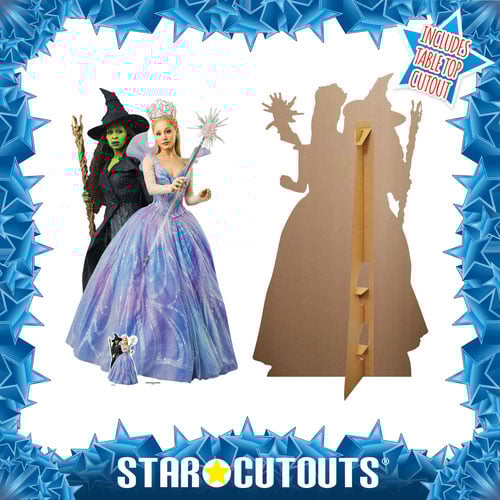Glinda & Elphaba Universal Pictures Wicked For Good Double Lifesize Cardboard Cutout 159cm Product Gallery Image