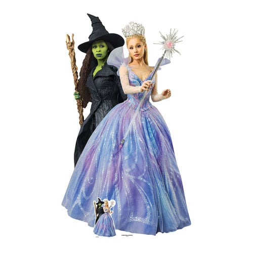 Glinda & Elphaba Universal Pictures Wicked For Good Double Lifesize Cardboard Cutout 159cm