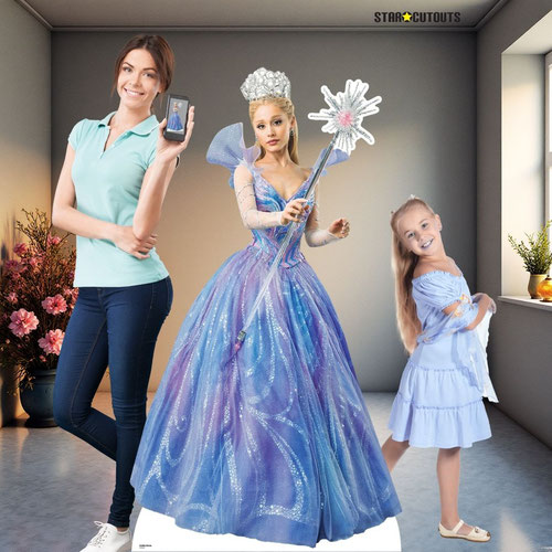 Glinda Wand Universal Pictures Wicked For Good Ariana Grande Lifesize Cardboard Cutout 165cm Product Gallery Image