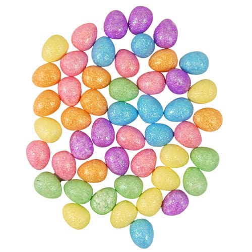 Glitter Easter Eggs Assorted Colours - Pack Of 50 Product Image