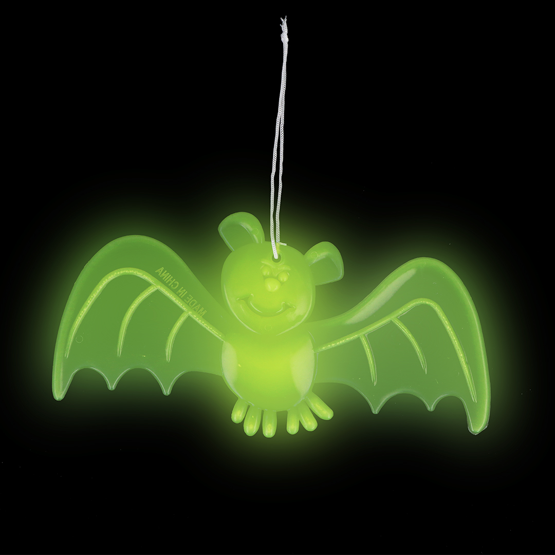 Glow in the Dark Bats Halloween Hanging Decorations 20cm - Pack of 3 View 2