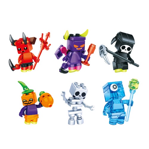 Glow in the Dark Devil Halloween Character Block Kit Product Gallery Image