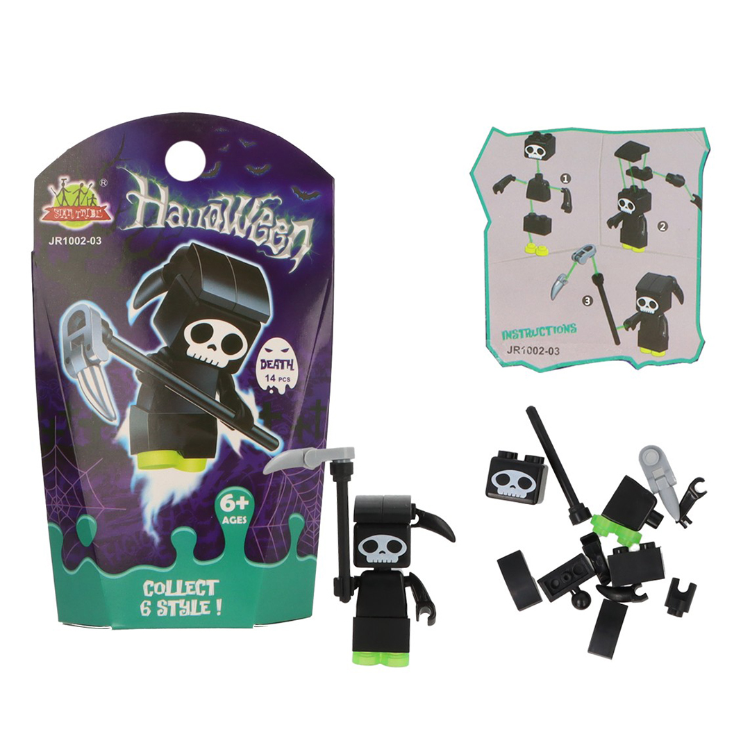 Glow in the Dark Grim Reaper Death Halloween Character Block Kit View 2