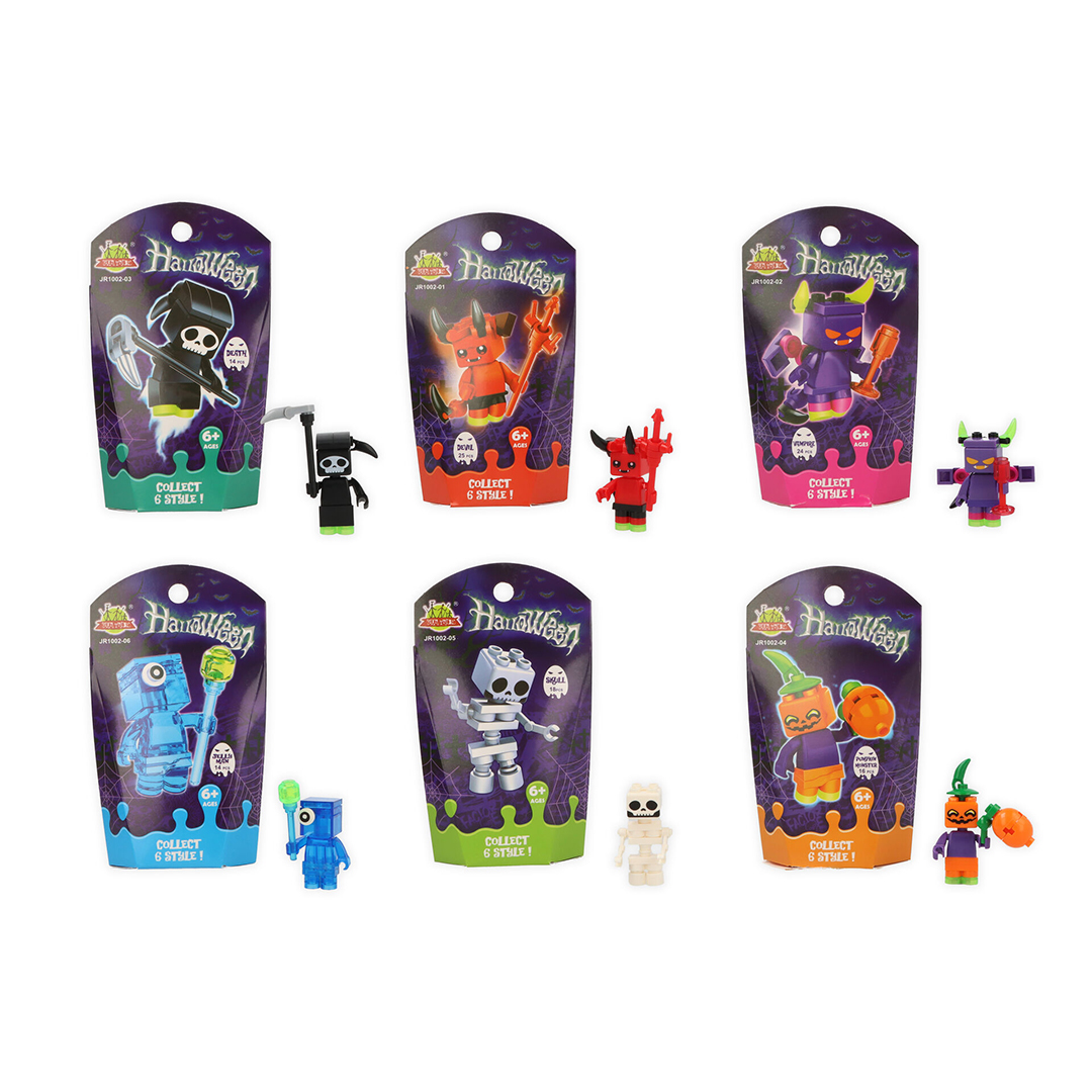 Glow in the Dark Devil Halloween Character Block Kit View 3