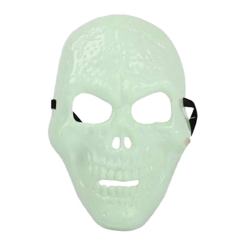Glow In The Dark Skull Halloween Fancy Dress Face Mask Product Gallery Image