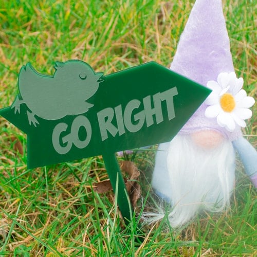 Go Right Easter Egg Hunt Sign