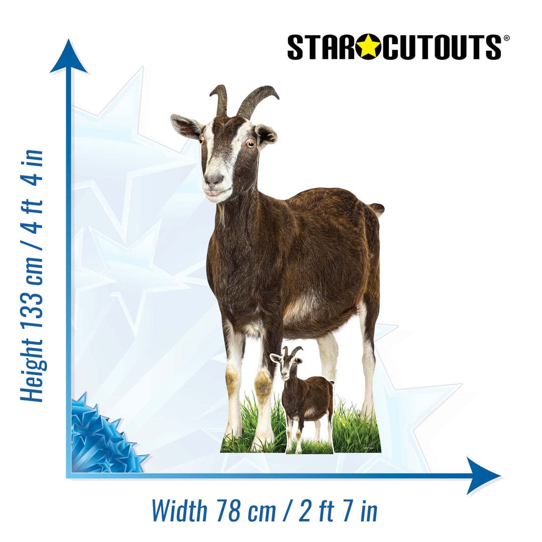 Goat Lifesize Cardboard Cutout 133cm View 3