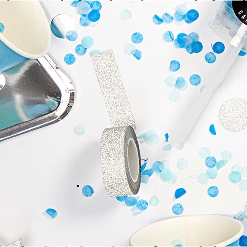 Gold & Silver Decorative Sticky Washi Tape - Pack of 4 Product Gallery Image