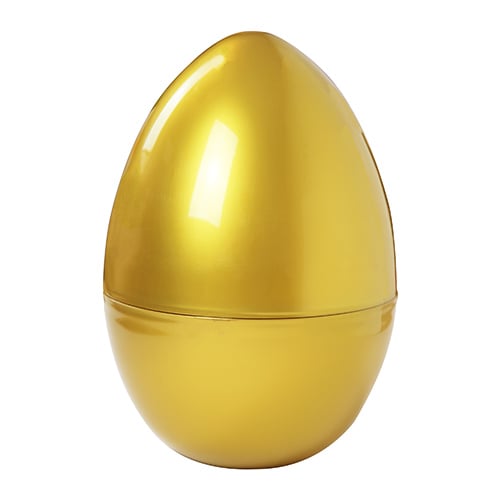 Gold Extra Large Jumbo Plastic Refillable Easter Egg Product Gallery Image