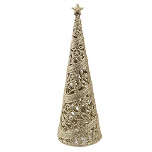 Gold Glitter Decorative Christmas Tree 24cm Product Image