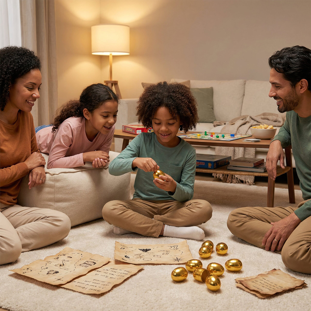 Gold Metallic Easter Egg Plastic Capsules 5.7cm - Pack of 100 Product Gallery Image