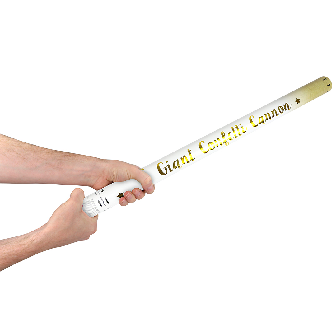 Gold Paper Biodegradable Extra Large Confetti Cannon 80cm Product Gallery Image