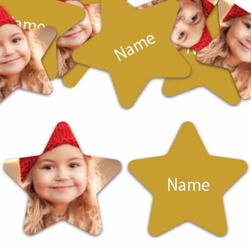STAR Shape - Gold Personalised Confetti - Pack of 200 Product Image