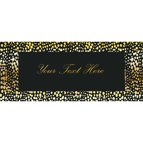 Gold Spot Animal Print PVC Personalised Party Sign Decoration Product Gallery Image