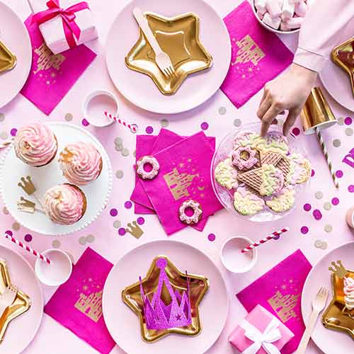 Metallic Gold Star Shape Foil Paper Plates 18cm - Pack of 6 Product Gallery Image