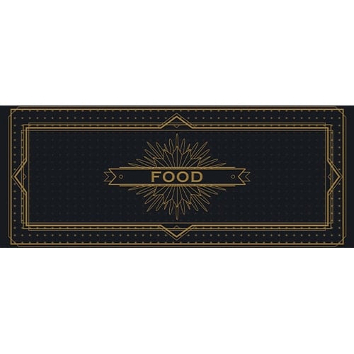 Golden Food PVC Party Sign Decoration Product Image