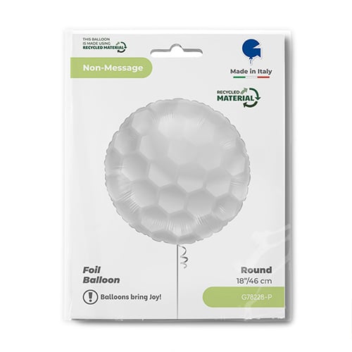 Golf Ball Round Foil Helium Balloon 46cm / 18 in Product Gallery Image
