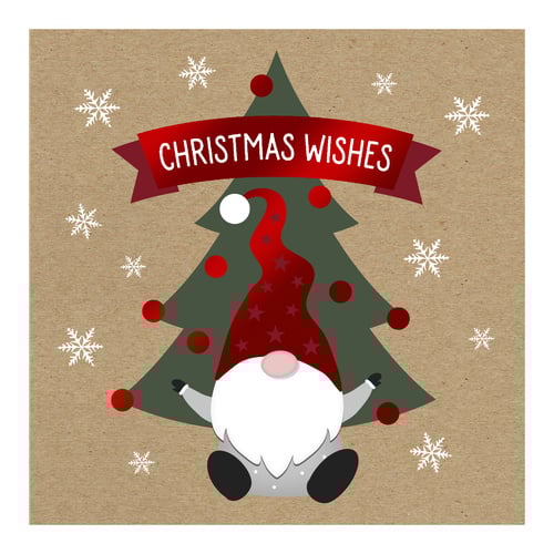 Gonk Christmas Kraft Greeting Cards - Pack of 12 Product Gallery Image