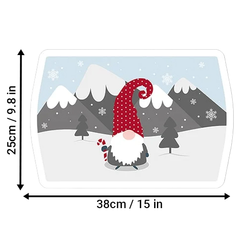 Gonk Rectangular Metal Christmas Serving Tray 38cm Product Gallery Image