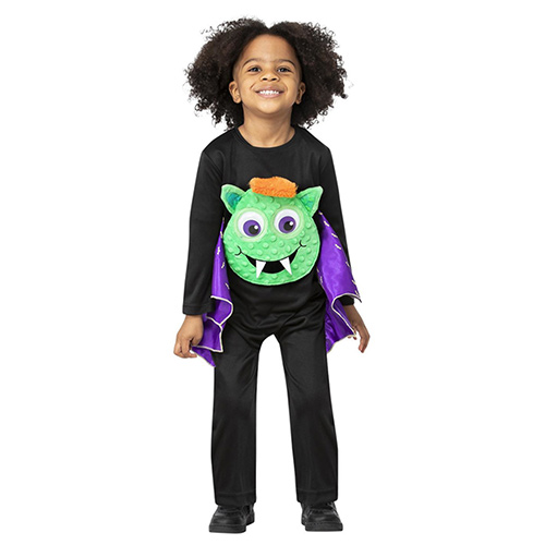 Googly Eyed Bat Fancy Dress Costume Unisex Toddler Age 1-2 Product Gallery Image