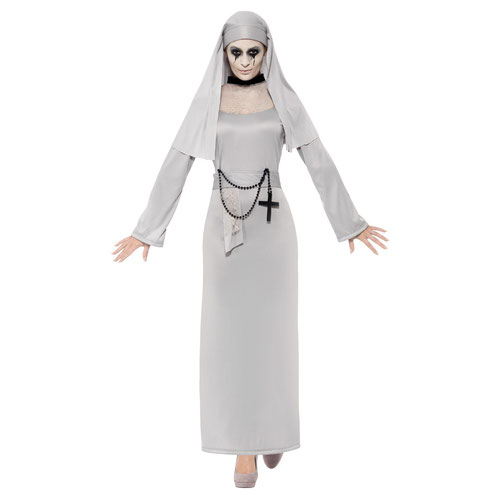 Gothic Nun Fancy Dress Costume Ladies Small - UK 8-10 Product Gallery Image
