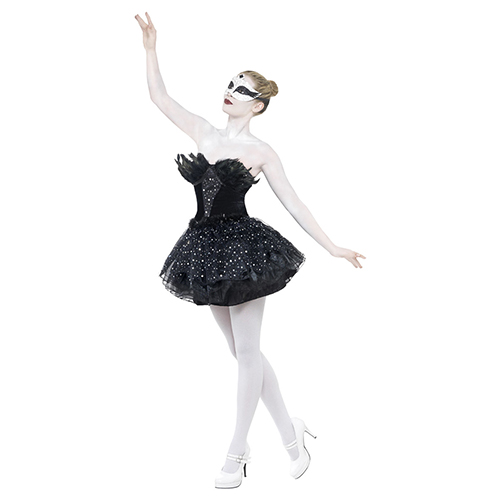 Gothic Swan Masquerade Fancy Dress Costume Ladies Medium - UK 12-14 Product Gallery Image