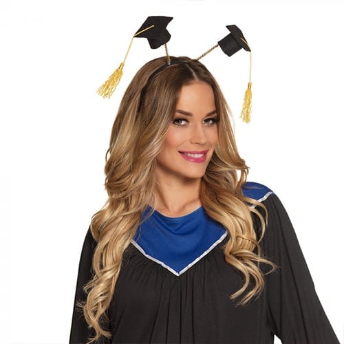 Graduation Cap Boppers Headband Fancy Dress Product Gallery Image