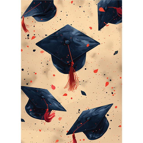 Graduation Caps Design Poster PVC Party Sign Decoration Product Gallery Image