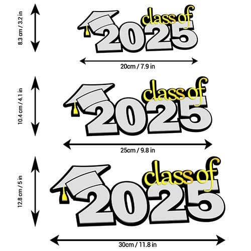 Graduation Class of 2025 Double Layer Acrylic Plaque Sign Product Gallery Image