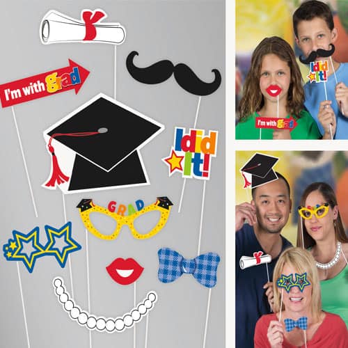 Graduation Photo Prop Accessories - Pack of 10 Product Image