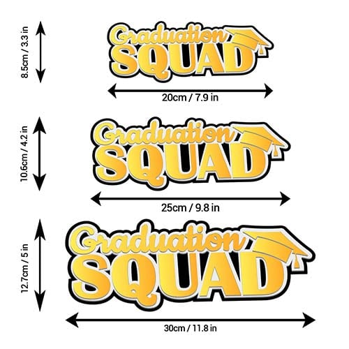 Graduation Squad Triple Layer Acrylic Plaque Sign Product Gallery Image