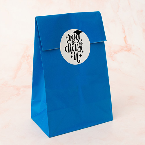 Graduation You Did It Round Stickers 60mm - Sheet of 12 Product Gallery Image