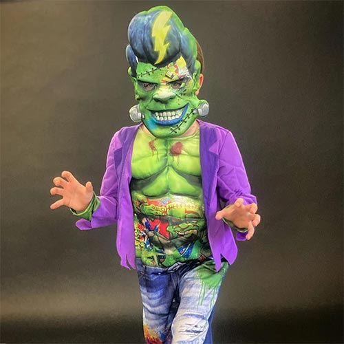 Graffiti Frankenstein Boys Fancy Dress Costume Kids Small - Age 4-6 Product Gallery Image