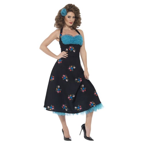 Grease Cha Cha DiGregorio Fancy Dress Costume Ladies Medium - UK 12-14