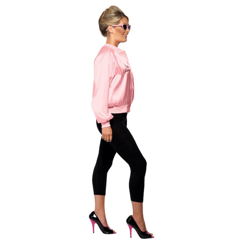 Grease Pink Ladies Jacket Fancy Dress Costume Ladies Extra Small - UK 4-6 Product Gallery Image