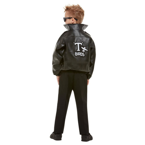Grease T-Birds Jacket Boys Fancy Dress Costume Kids Medium - Age 7-9 Product Gallery Image