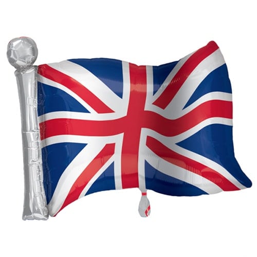 Great Britain Flag Helium Foil Shaped Balloon 68cm / 27 in Product Image