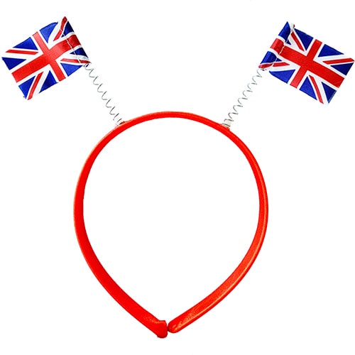 Great Britain Union Jack Flag Boppers Headband Product Image