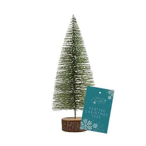 Green Bottle Brush Christmas Tree Decoration 16cm Product Image
