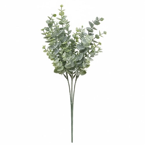 Green Eucalyptus with Glitter Frost Christmas Bouquet Artificial Plant Decoration 30cm Product Gallery Image