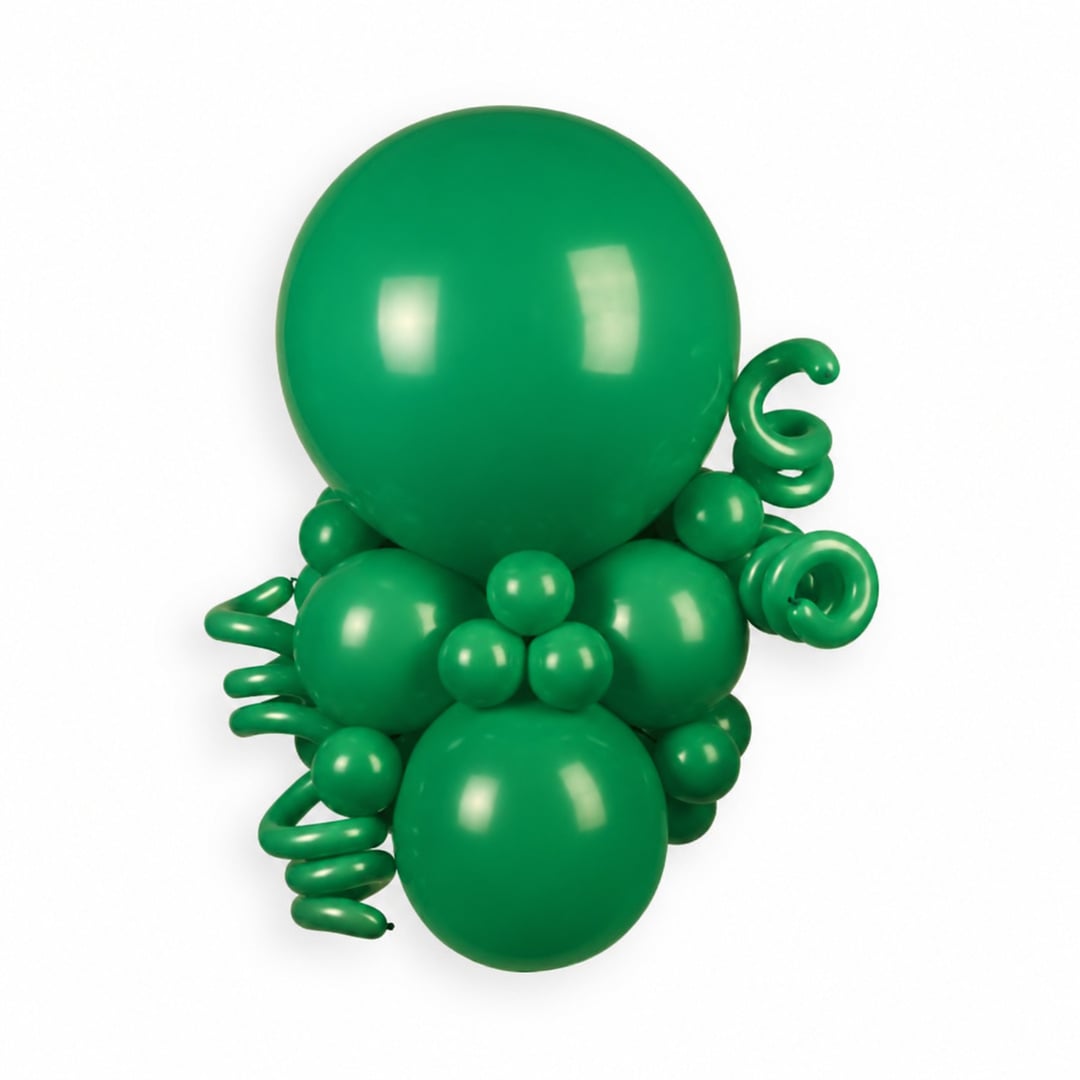 Green Jumbo Latex Balloon 79cm / 31 in - Single View 3