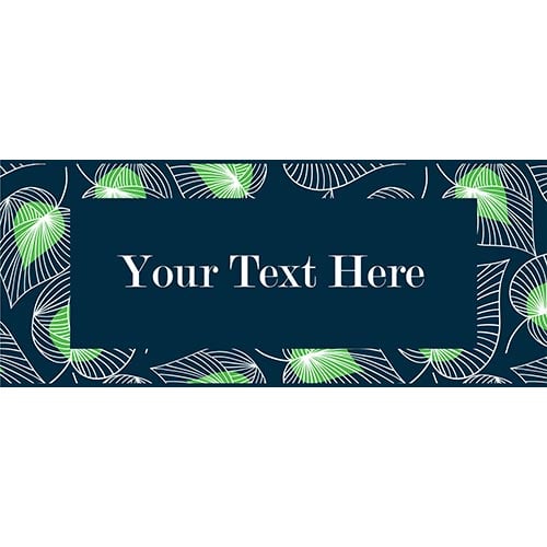 Green Leaves Drawing PVC Personalised Party Sign Decoration Product Gallery Image