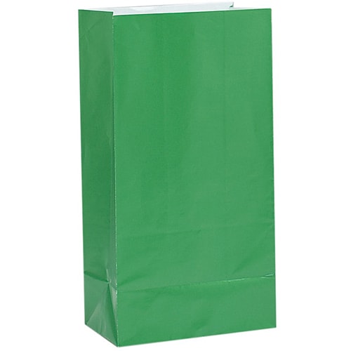 Green Paper Party Bag - Pack of 12 Product Image