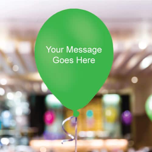 Green Personalised 11 Inch Latex - 35 Balloons