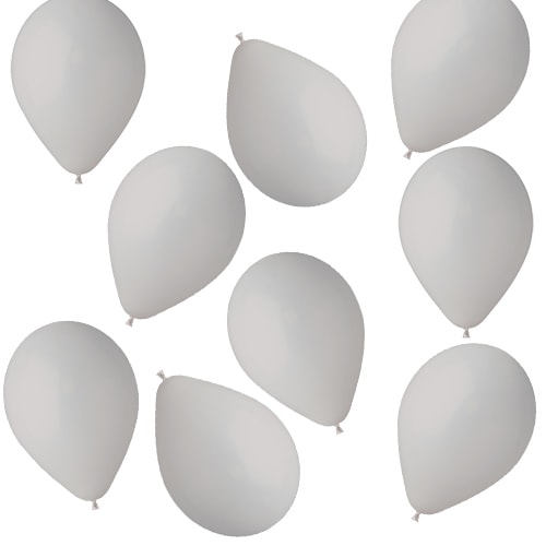 Grey Bio Mini Latex Balloons 13cm / 5 in - Pack of 50 Product Gallery Image