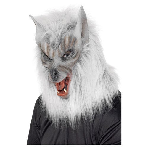 Grey Wolf Halloween Unisex Fancy Dress Face Mask Product Image