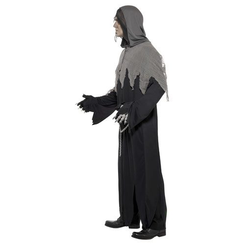 Grim Reaper Robe Fancy Dress Costume Adult Mens Large Product Gallery Image
